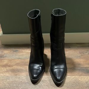 Candies black leather boots size 5